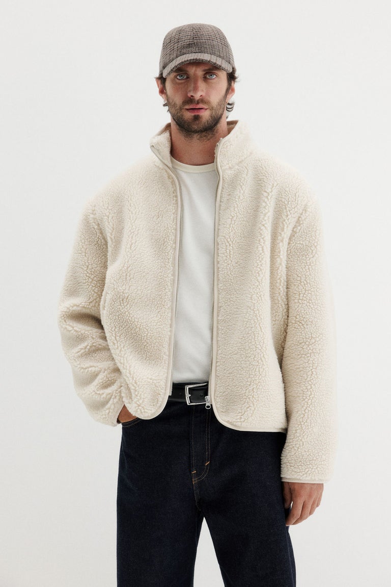 Regular Fit Teddy jacket