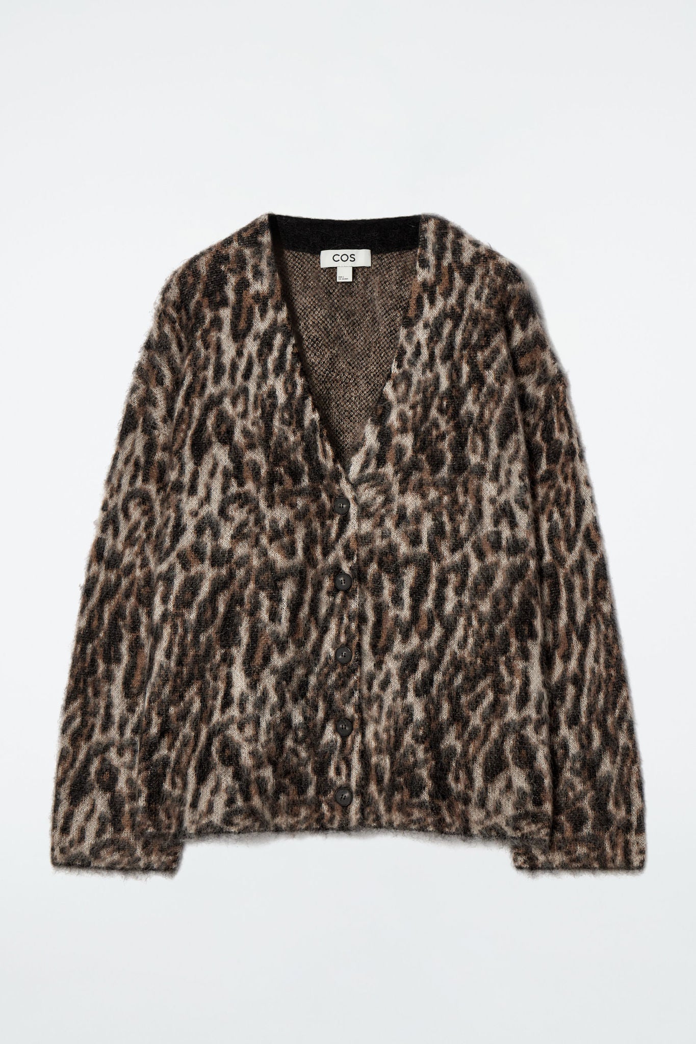 Leopard-jacquard Mohair-blend Cardigan | COS Saudi Arabia