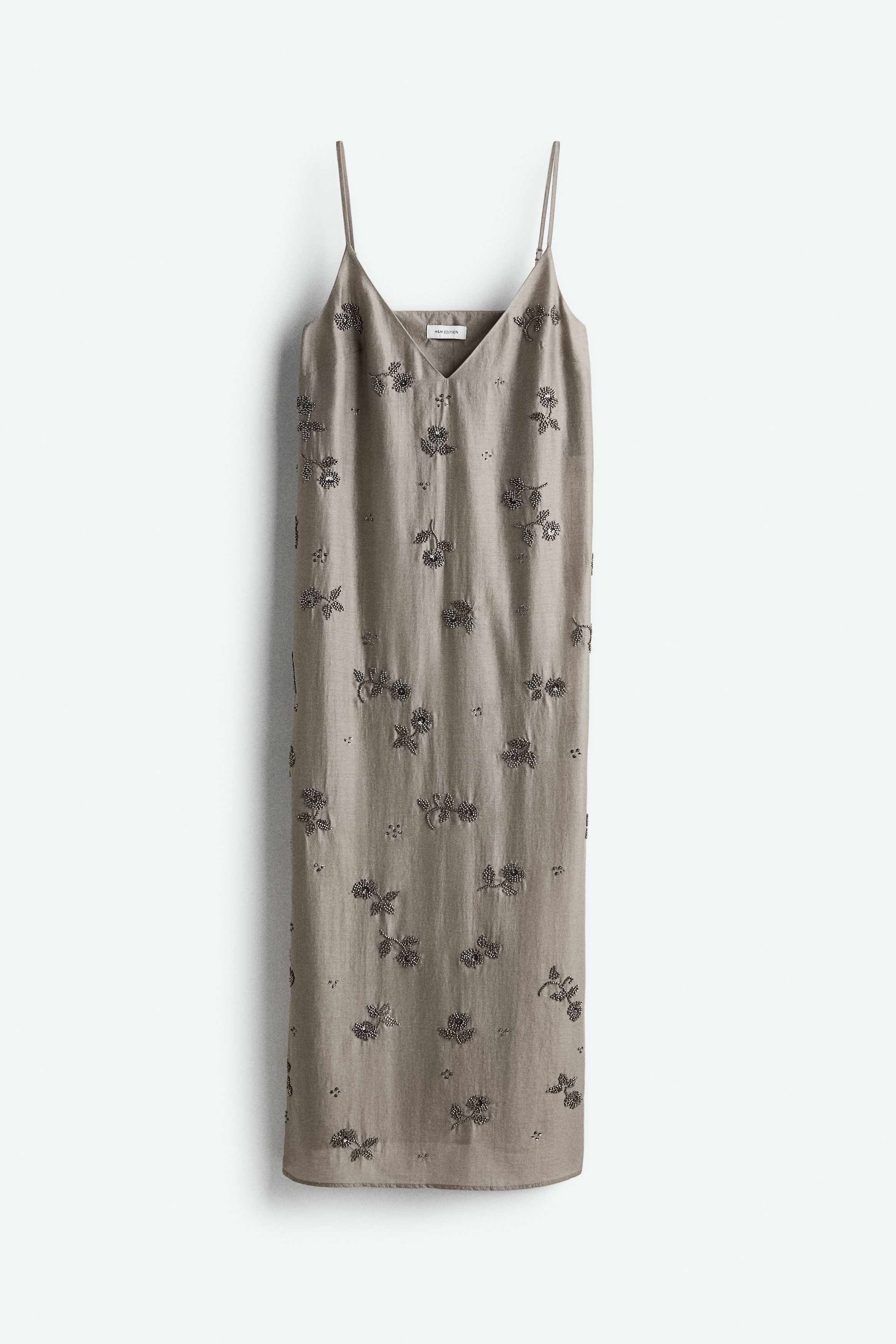 h and m beaded dress Bead-embellished tone beads at neckline memorial-day-26 Size:5/6 pale blue dress Petal
