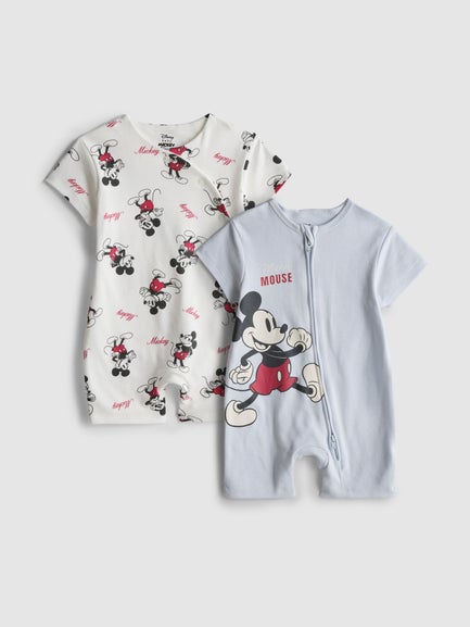 2pk Disney’s Mickey Mouse Rompers