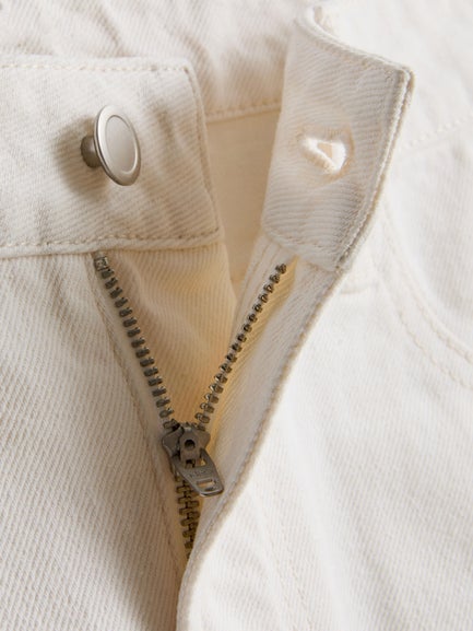 Cotton Denim Mini Skirt