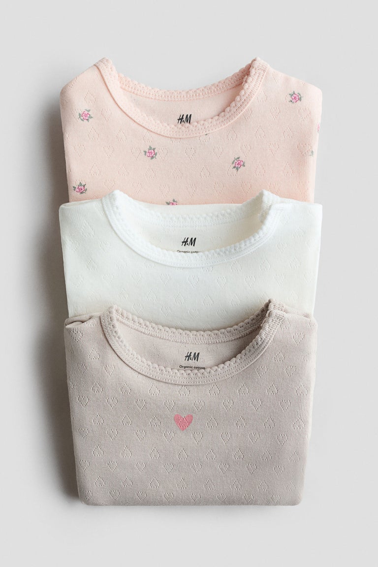 3-pack cotton bodysuits Image 2 of 3