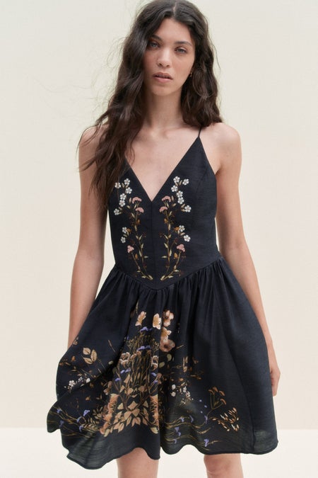 one shoulder flared dress One Shoulder Flared Full Length Gown Dress – KalvinClo main image 1
