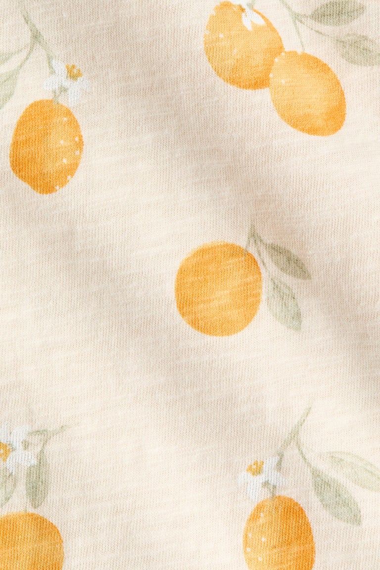 Printed cotton romper suit Image 2 of 2