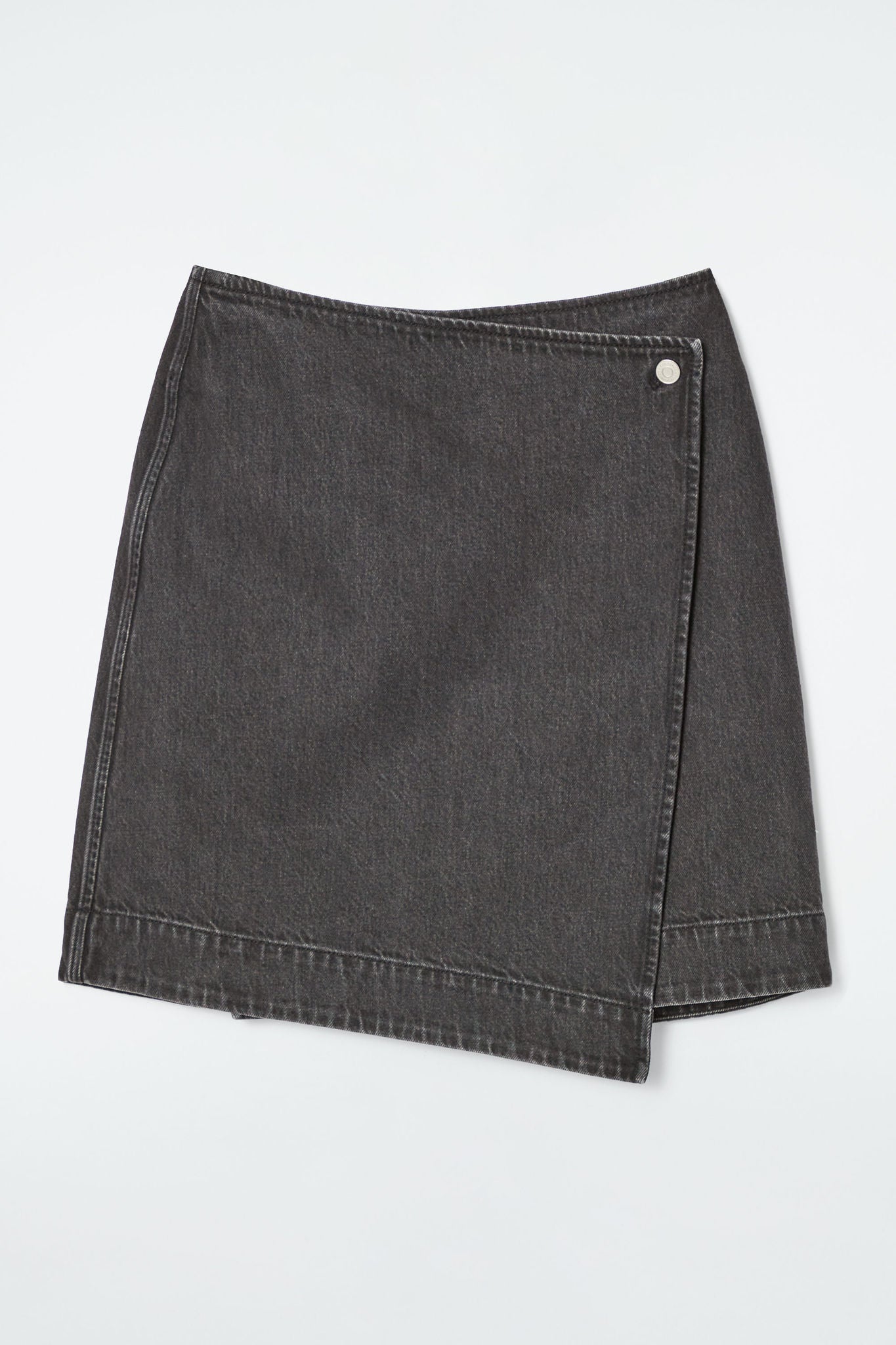 ★ DIAGONAL★ DENIM WRAP SKIRT SHORTS black DA251PT08BK Stylish Denim Wrap Skort - Unique & Trendy Summer Essential