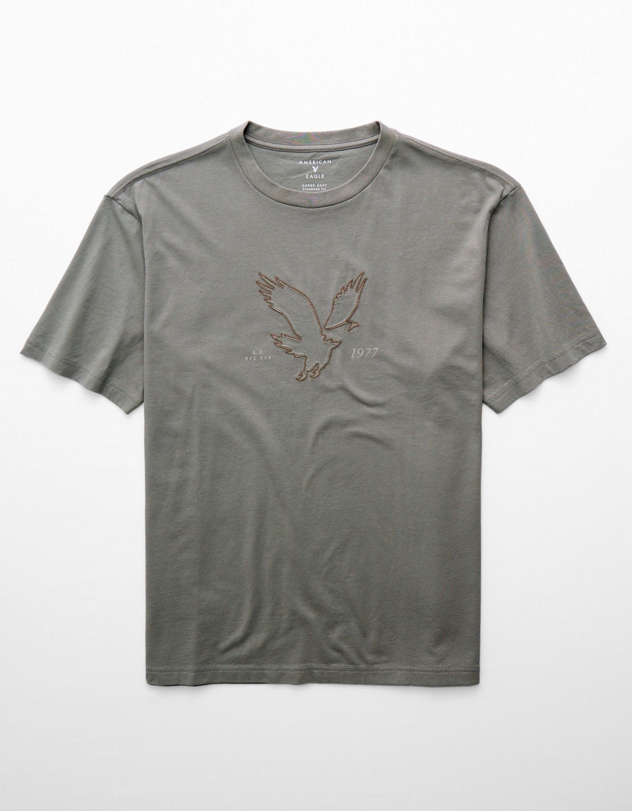 ★AEAE★ WEB LOGO CROP TSHIRTS LIGHT GREY AE45SWTS001LGY AEAE Logo Crop T-Shirt (Charcoal) | Minimalist Style