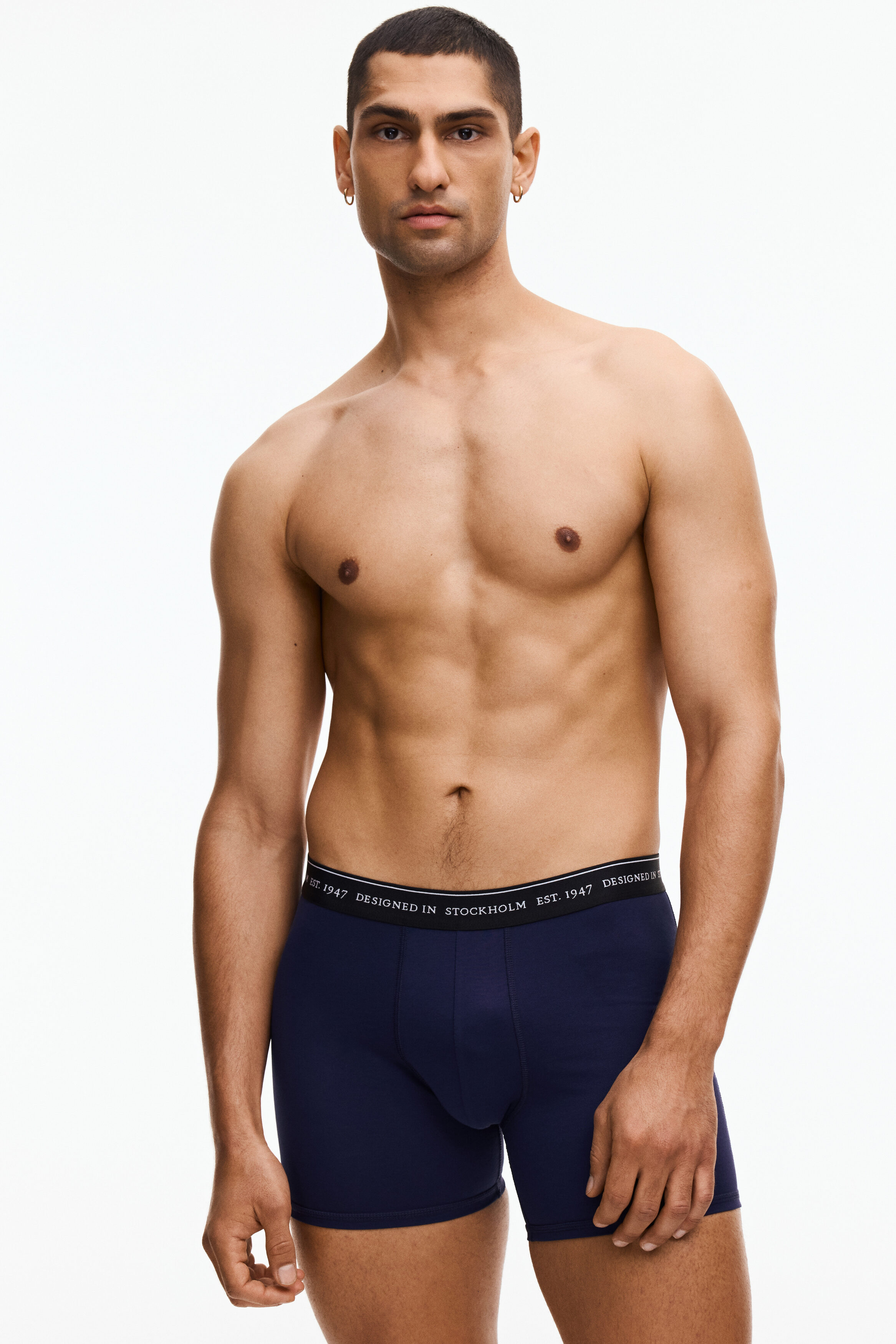 3-pack mid trunks with Lycra®