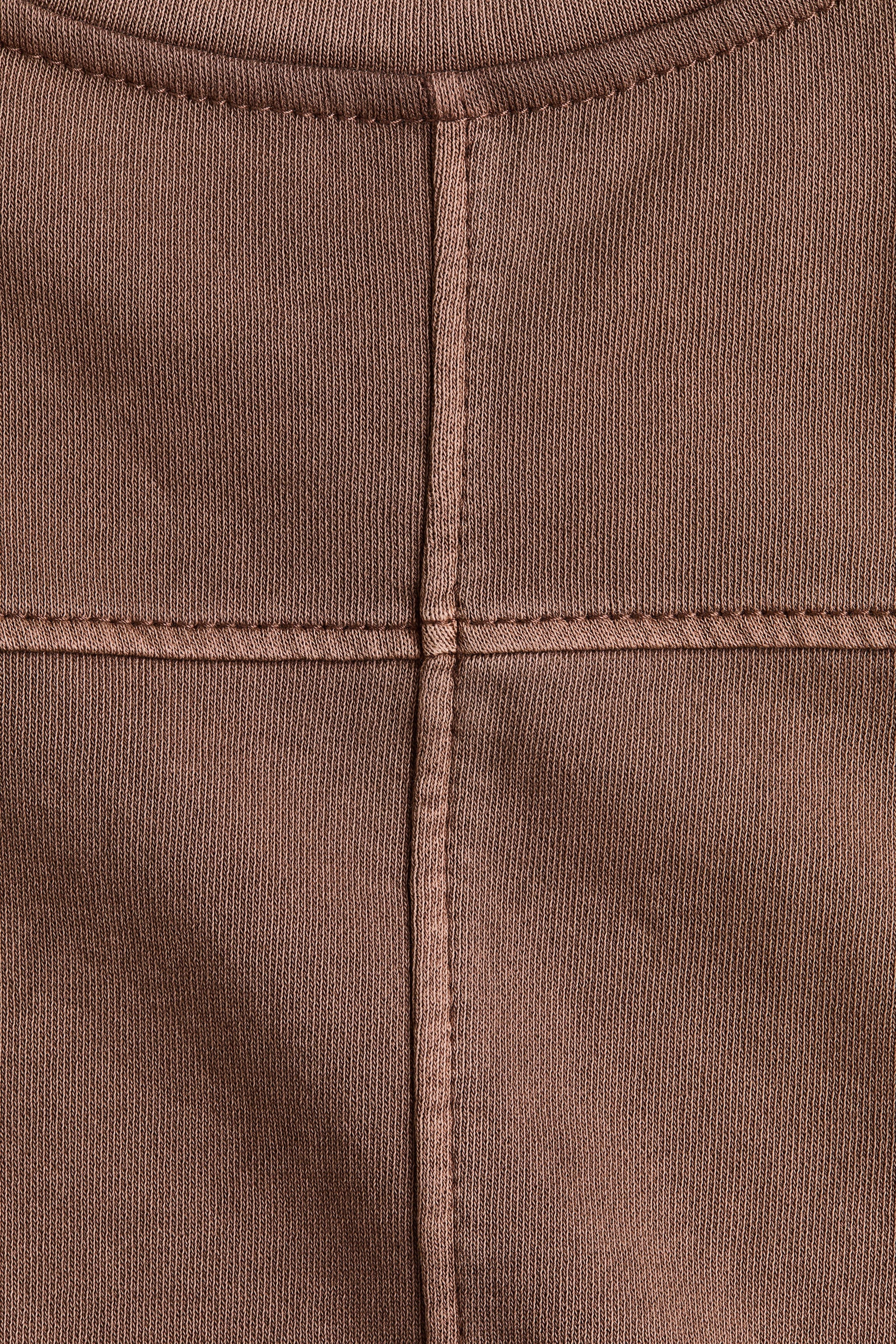Short-sleeved cotton sweatshirt