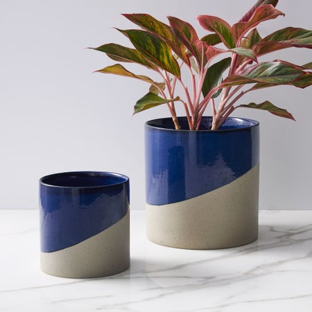 Half-Dipped Planters - Midnight