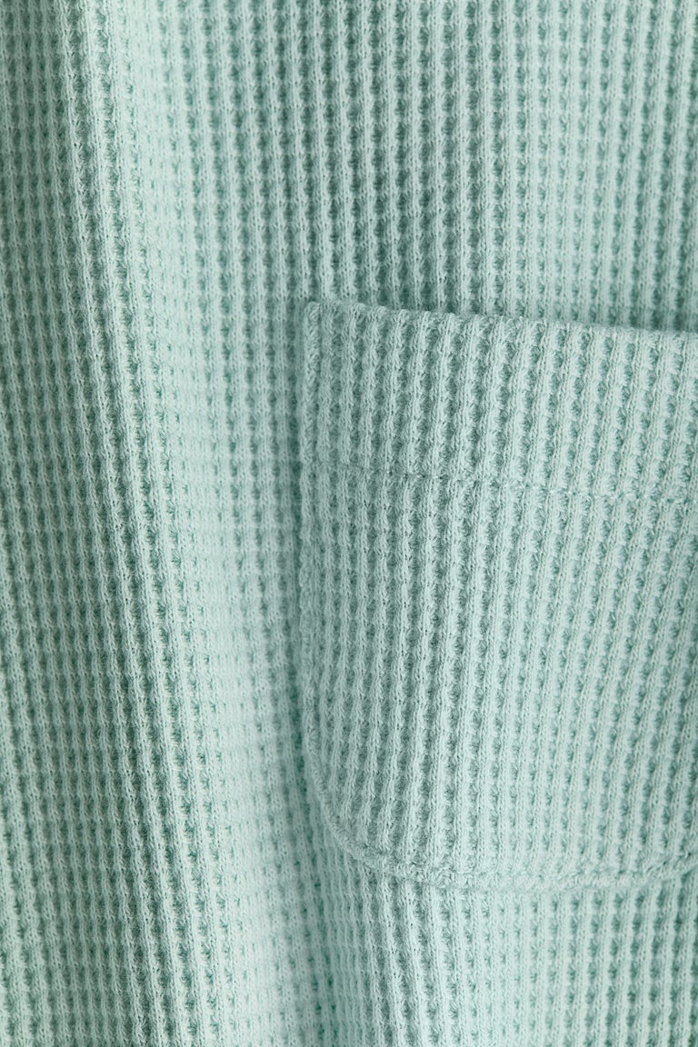 Waffled cotton romper suit Image 2 of 2
