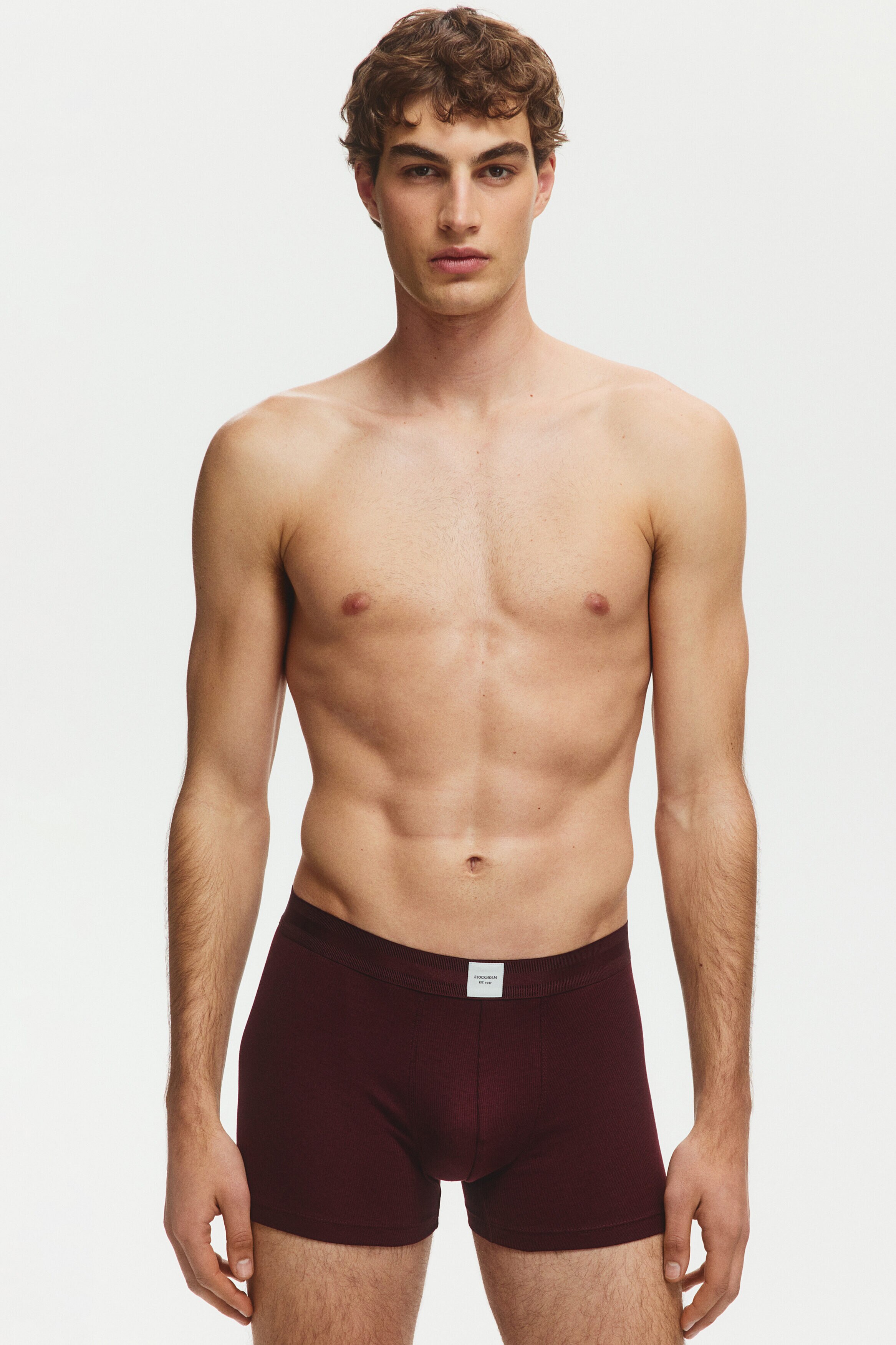 3-pack ribbed short trunks