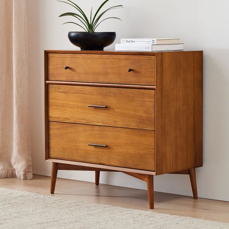 Mid-Century 3-Drawer Dresser - Acorn
