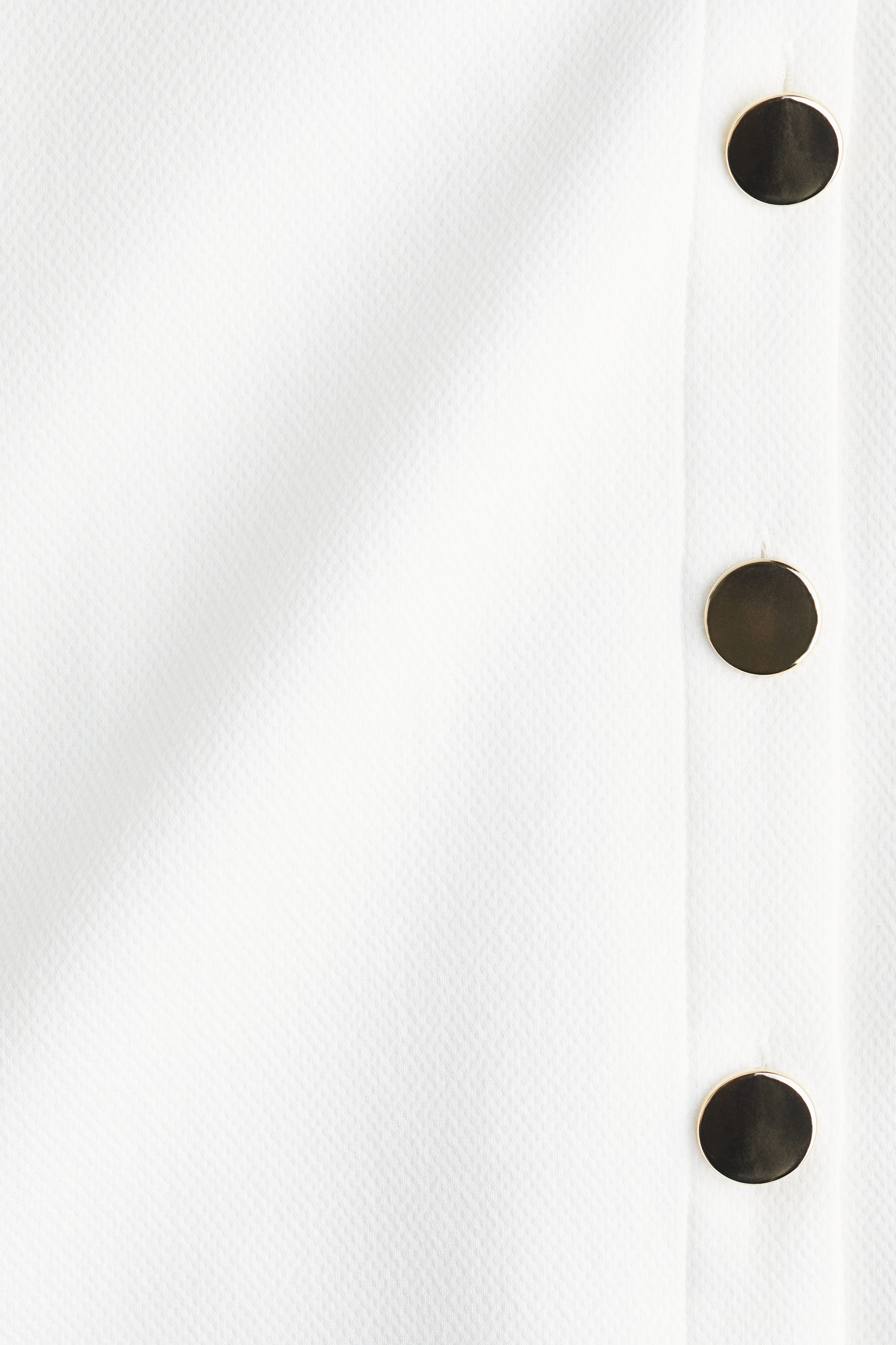 h&m white dress gold buttons Button-front African Men Shirts