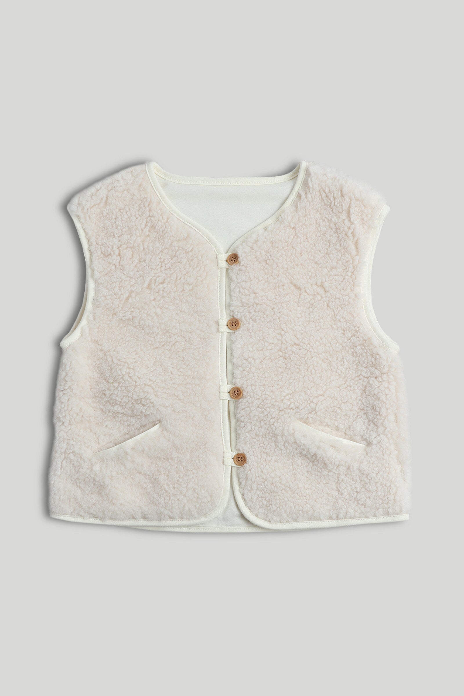 Cream Fleece Waistcoat