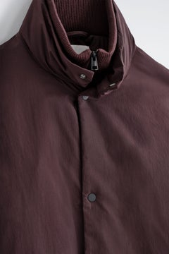 PADDED MOCK-NECK DOWN JACKET — Red dark 7
