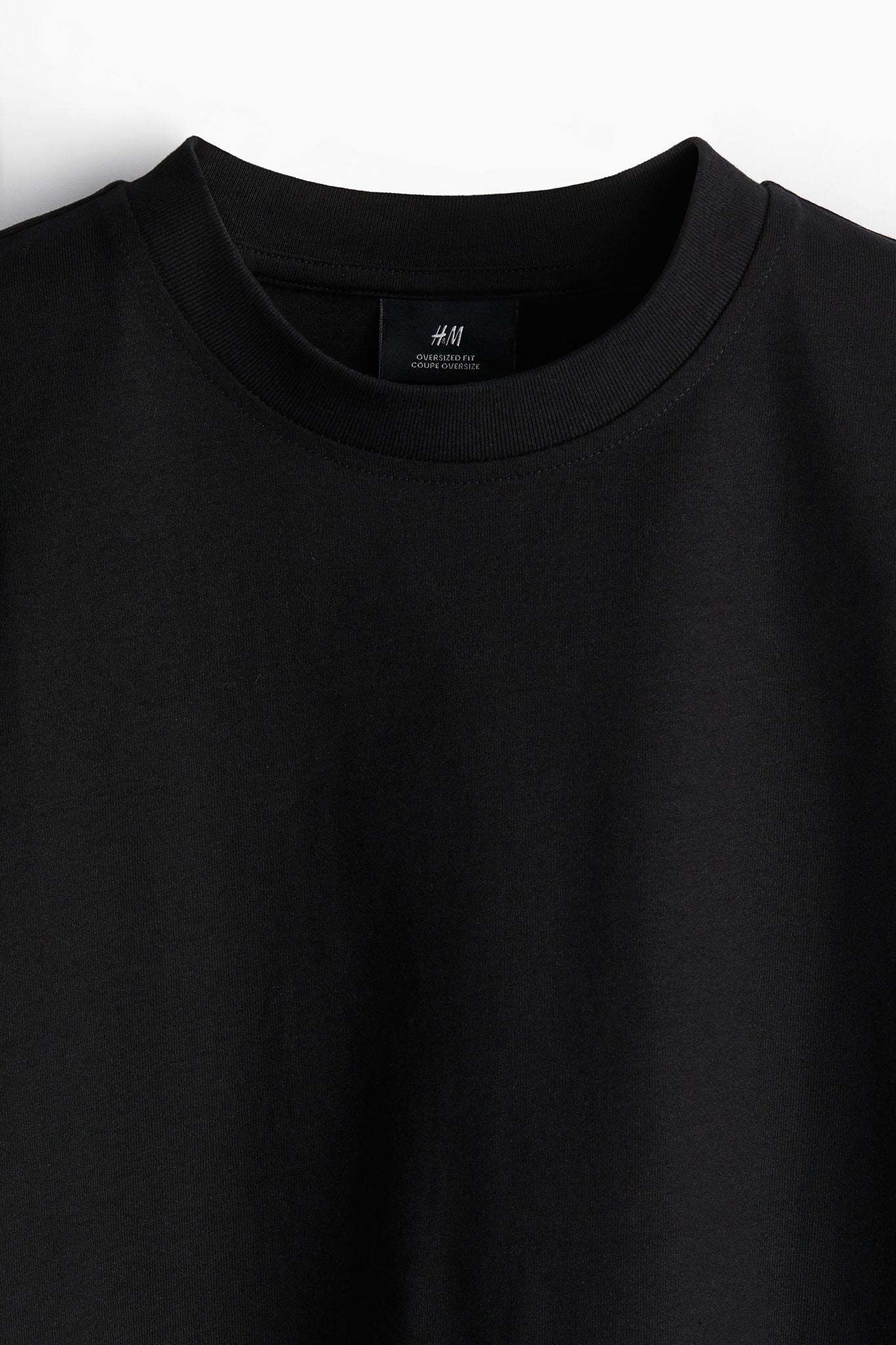 Long t shirt plain black best sale