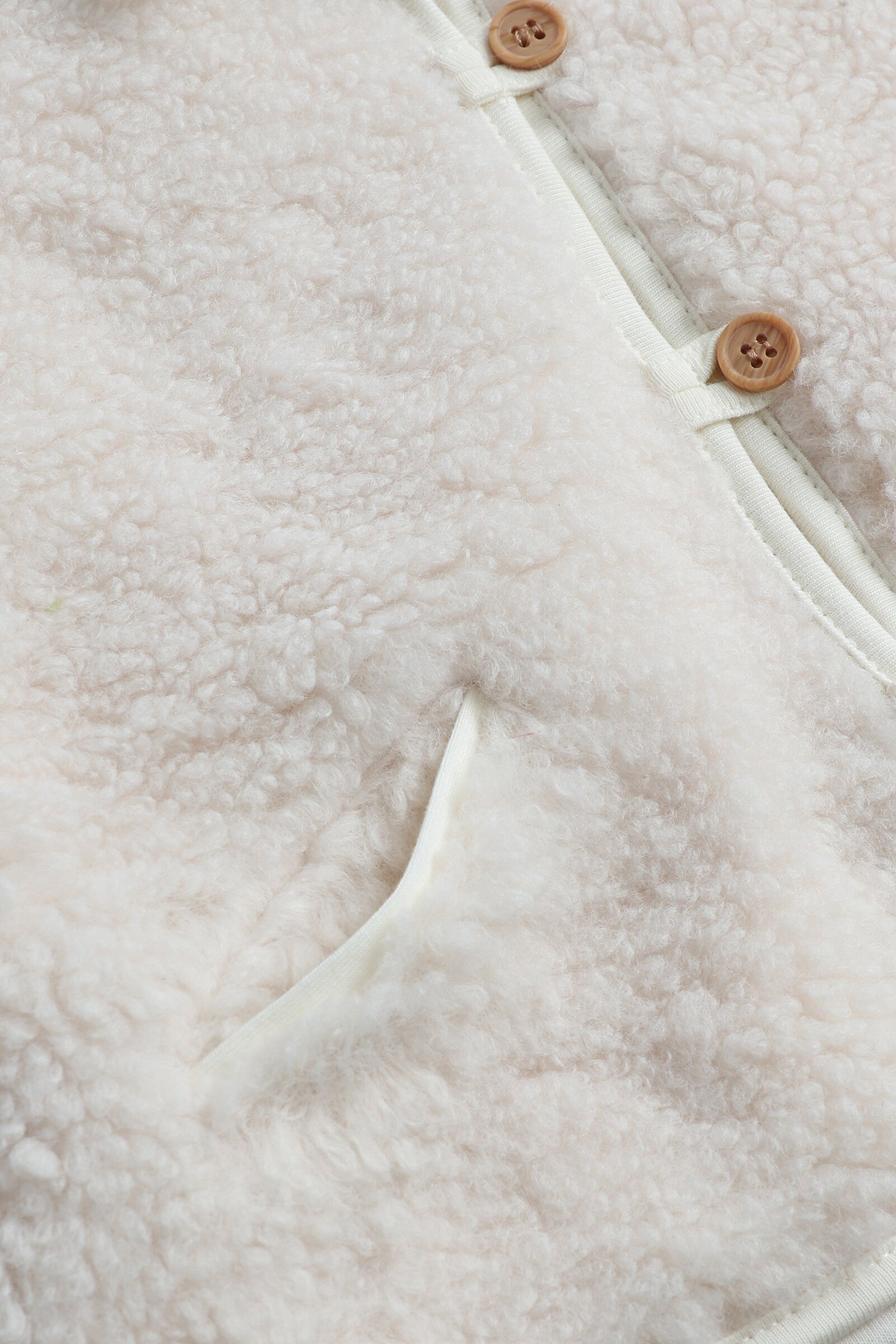 Cream Fleece Waistcoat