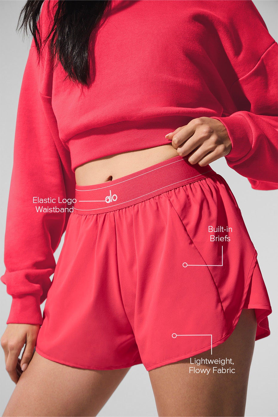 【ALO Yoga】Match Point Short ロゴ ショート パンツ Match Point Short | Alo Yoga Qatar