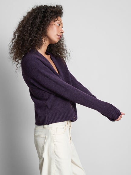 Knitted V-Neck Cardigan