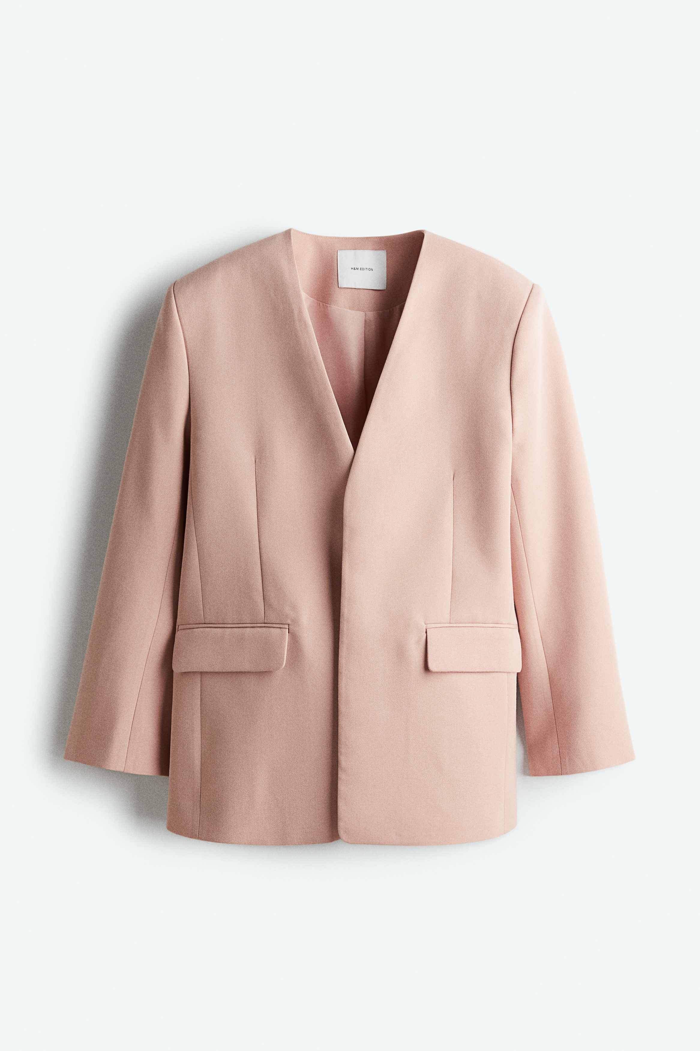 H And M Pink Blazer Women's Pink Blazers Waistcoats Linen Bouclé