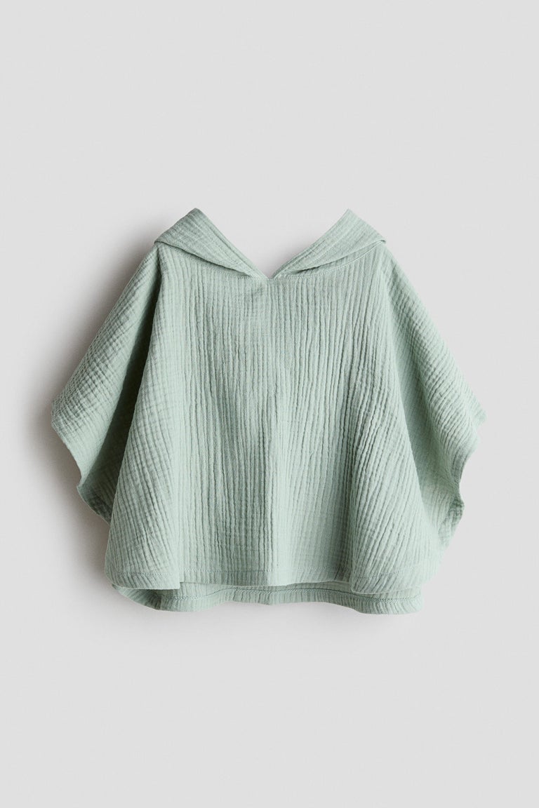 Cotton muslin poncho towel Image 1 of 2