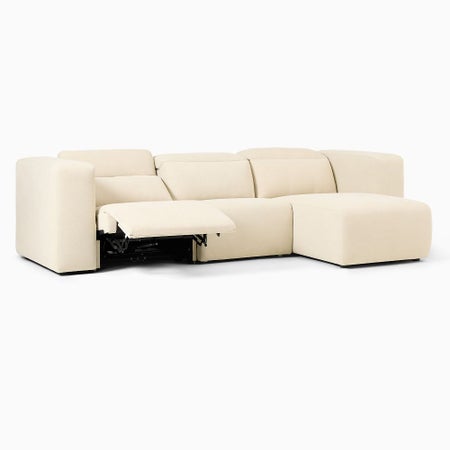 Leo Motion Reclining 3-Piece Reversible Chaise Sectional (125")