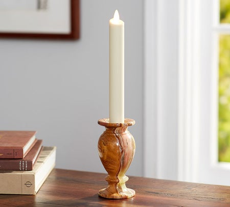 Premium Flicker Flameless Wax Taper Candle 