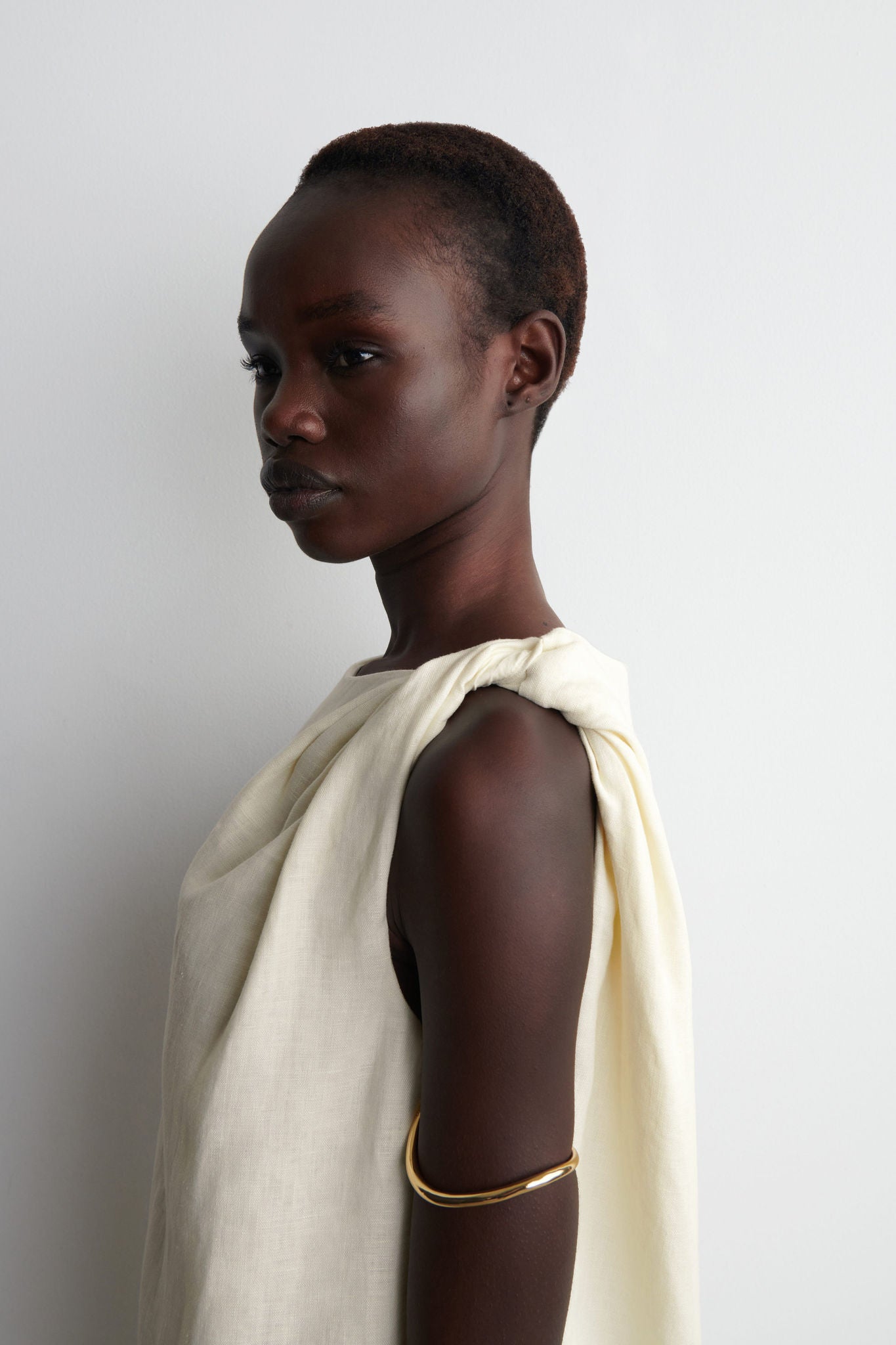 Twist-detail Linen Mini Dress | COS UAE