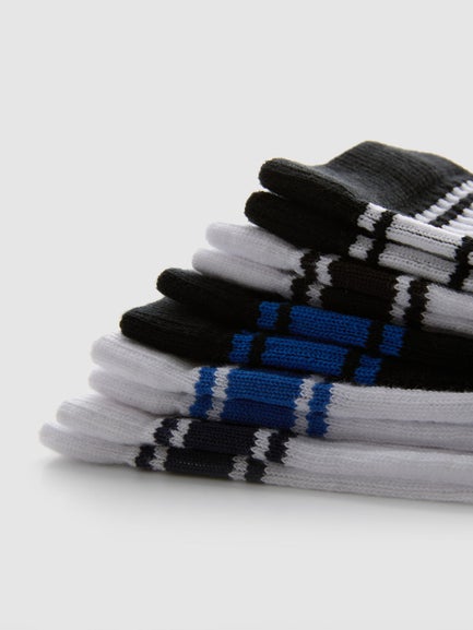 5pk Stripe Sports Socks