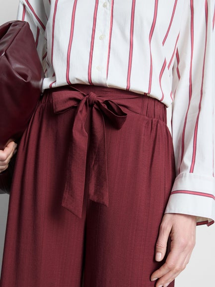 Bow Detail Palazzo Trousers