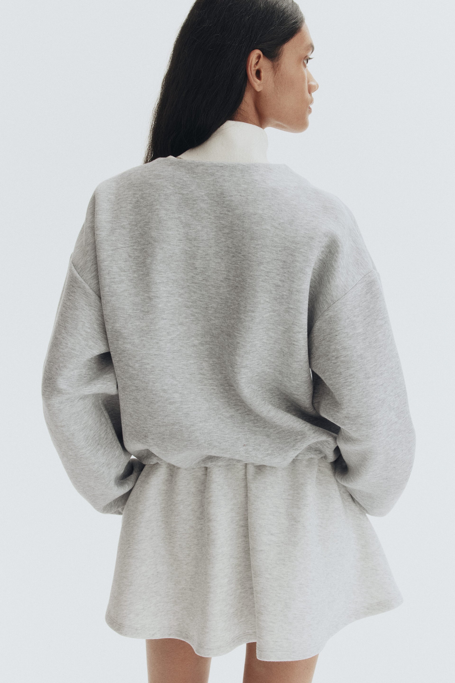 Scuba zip-through sweatshirt