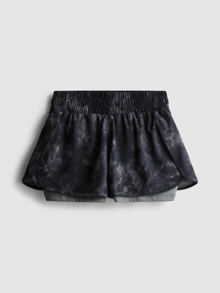 Marble Woven Running Shorts