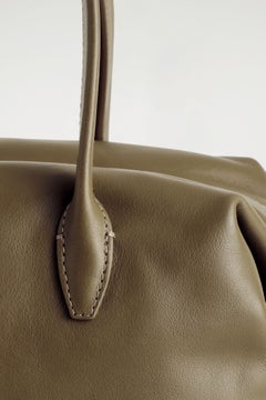 MONTMARTRE BOWLING BAG - LEATHER — BROWN MEDIUM DUSTY 4