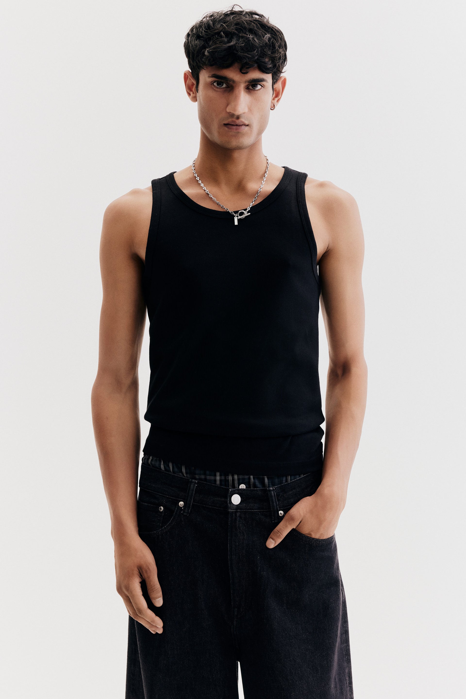Slim Fit Ribbed vest top