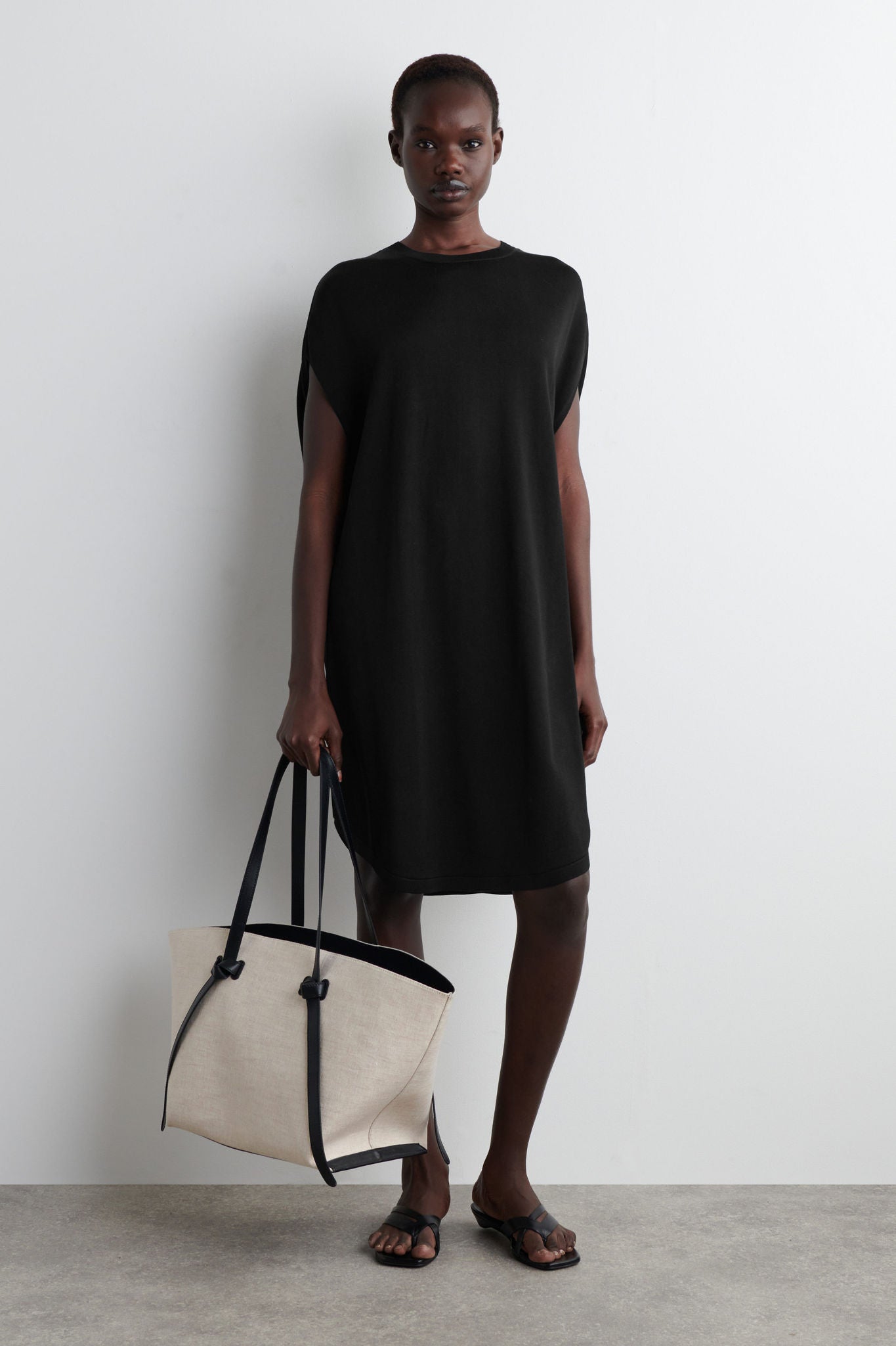 Circle-cut Knitted Mini Dress | COS UAE Circle-cut Knitted Mini Dress | COS UAE