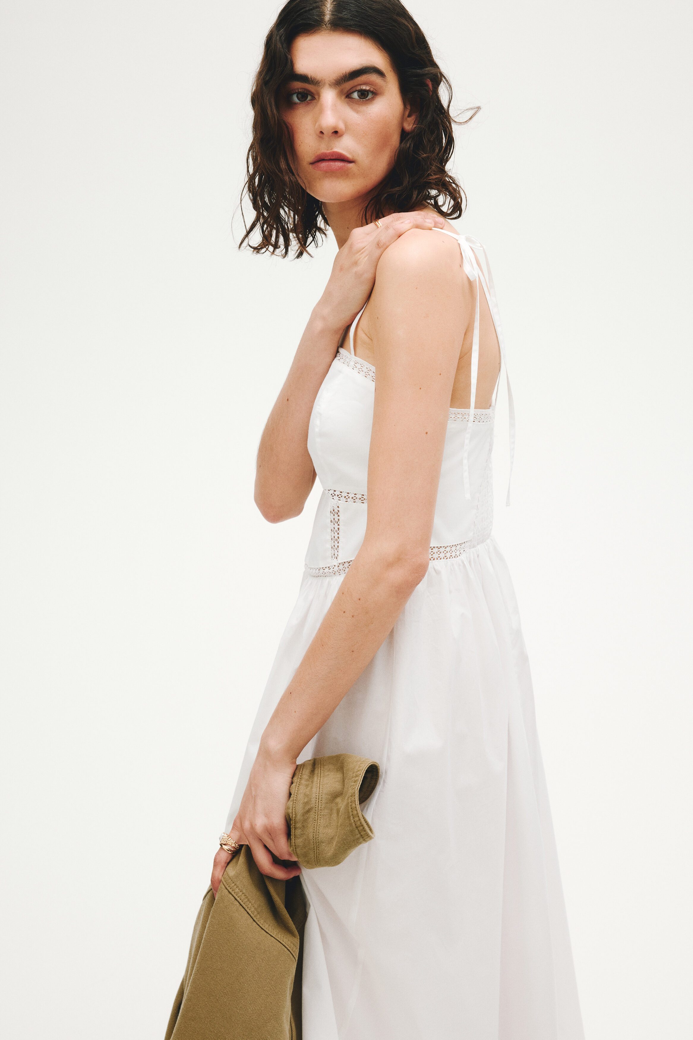 Tie-strap Cotton Dress