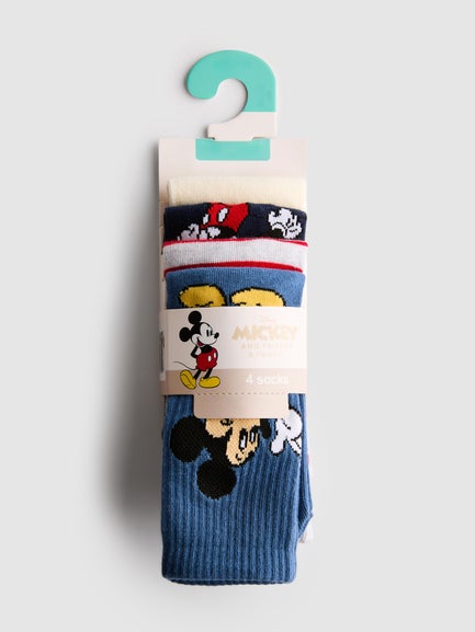 4pk Disney’s Mickey Mouse Ankle Socks