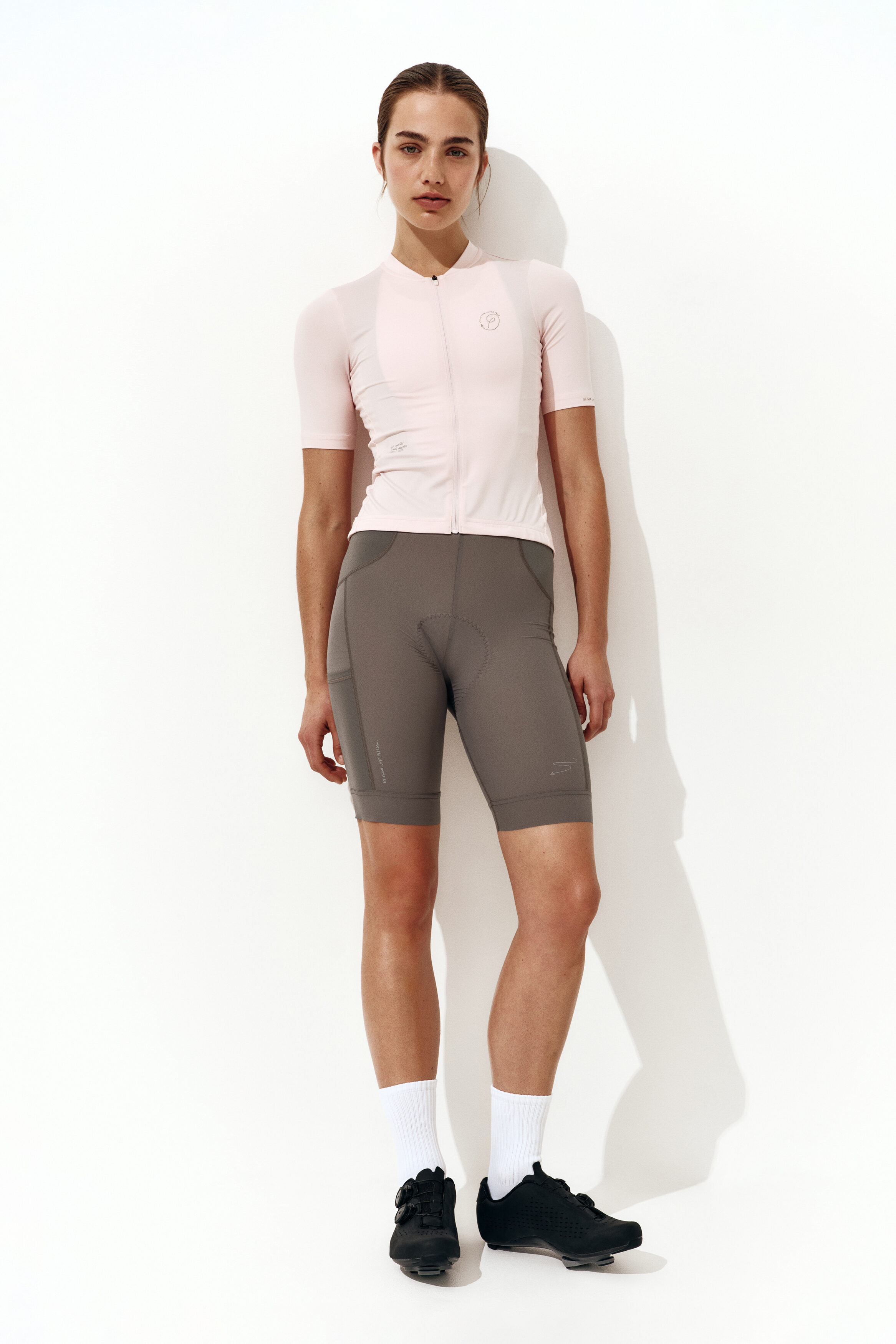 Mid-length cycling bib shorts with DryMove™