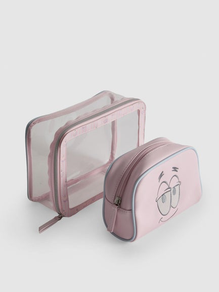 2-Piece SpongeBob SquarePants Patrick Star Makeup Bag Set