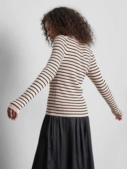 Ribbed Crew Neck Jumper