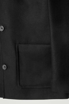 LEATHER-PANELLED DONKEY JACKET — Black dark 3
