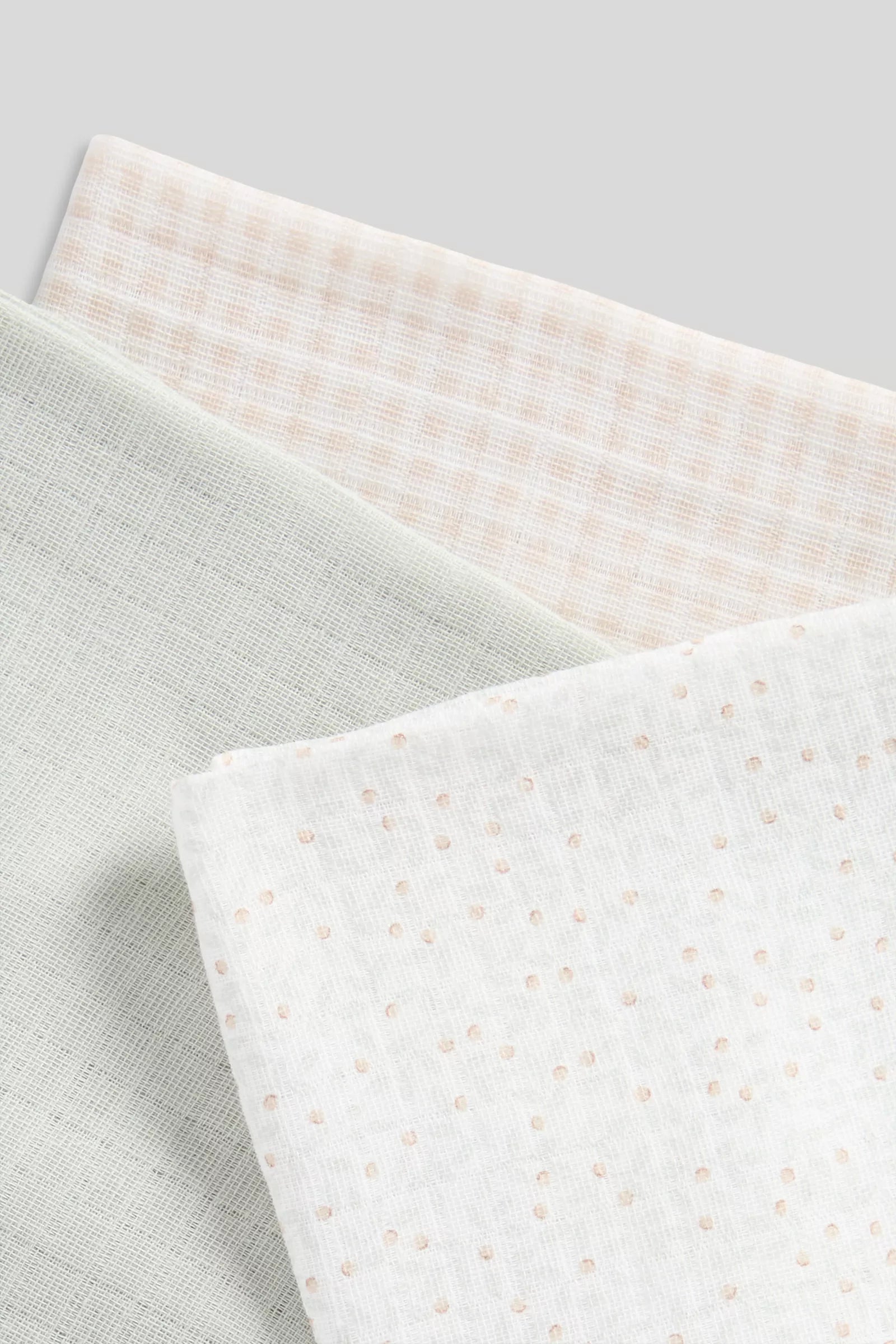 3 Pack Mothercare Muslin Cloths