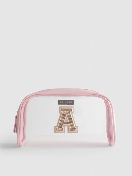 Initial Clear Make Up Bag