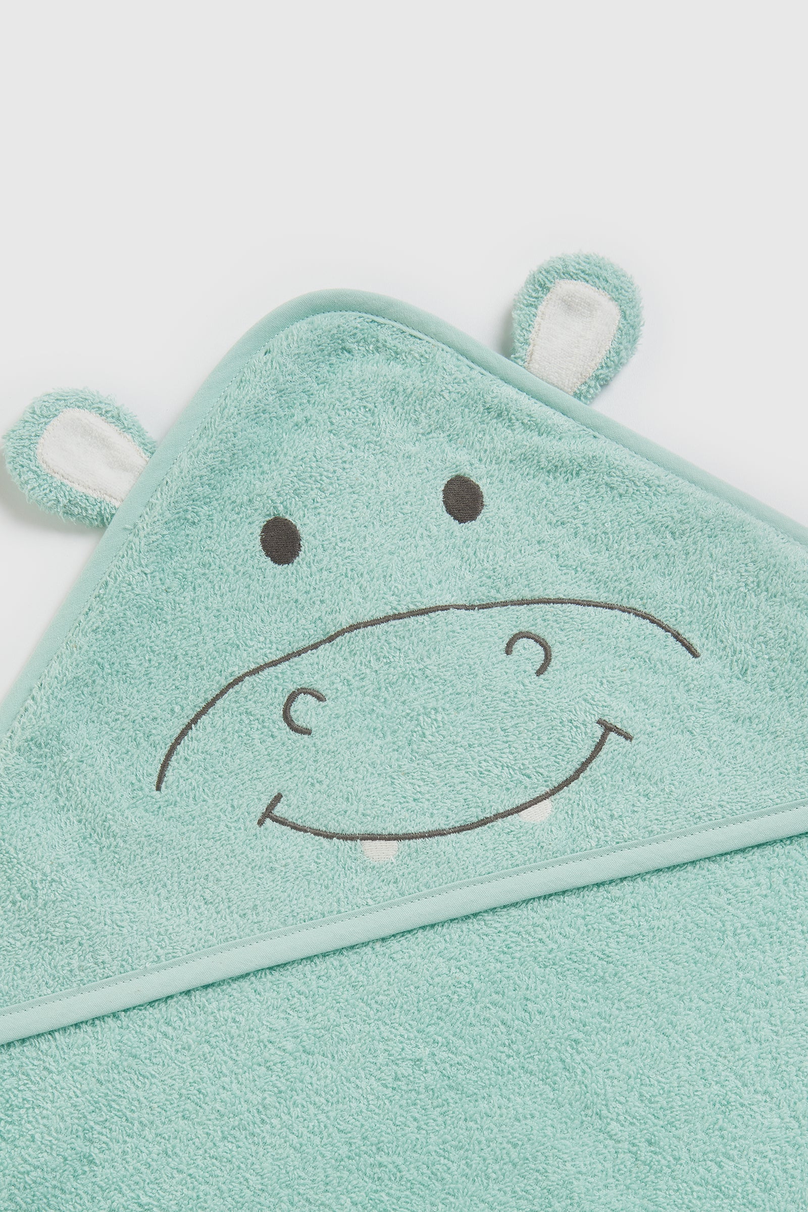 Mothercare Hippo Cuddle and Dry Hooded Towel