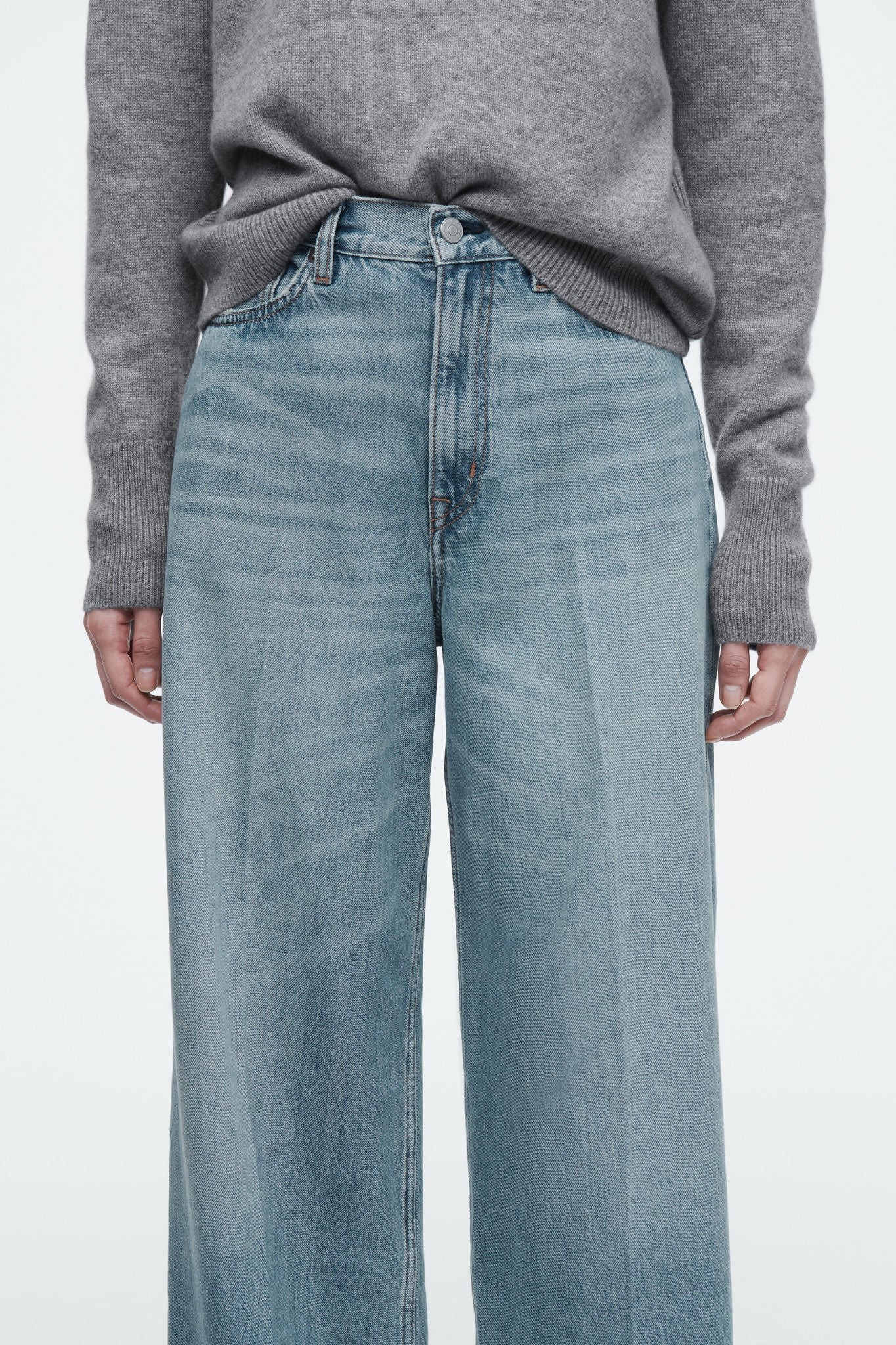 Wide-leg High-rise Full-length Jeans | COS Saudi Arabia