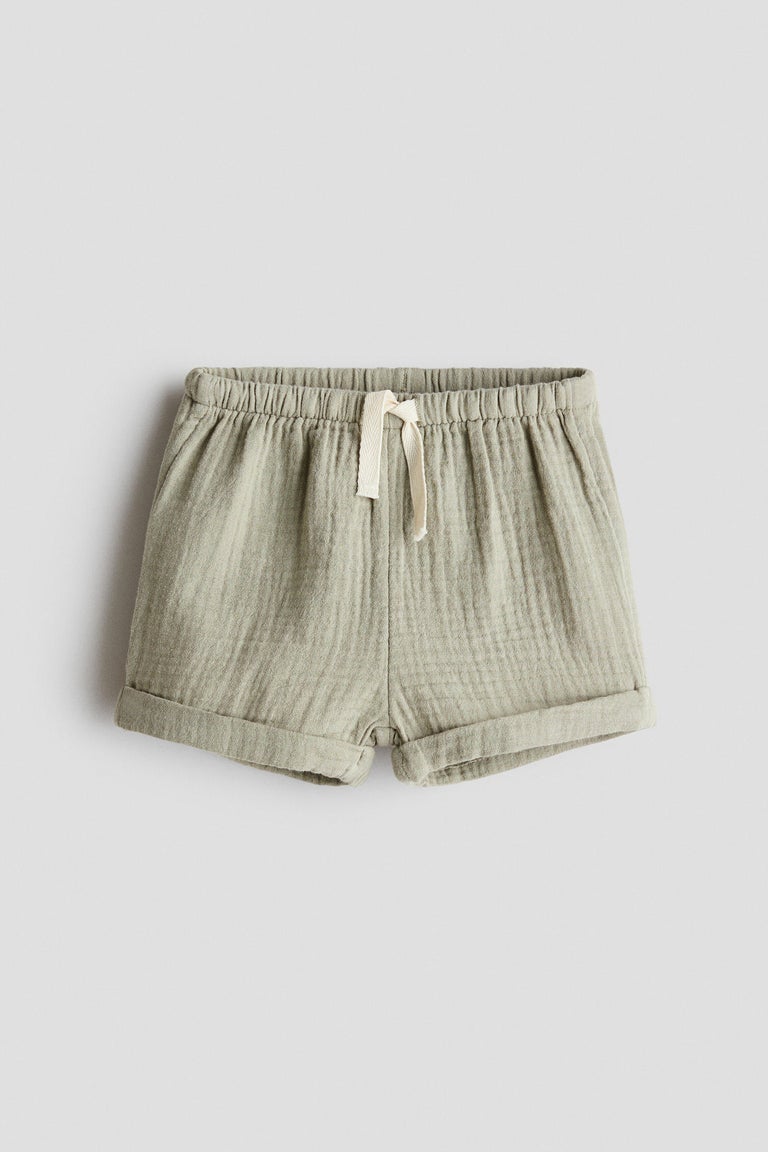 Cotton muslin shorts Image 1 of 2