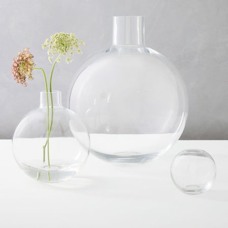 Foundations Glass Vases - Clear