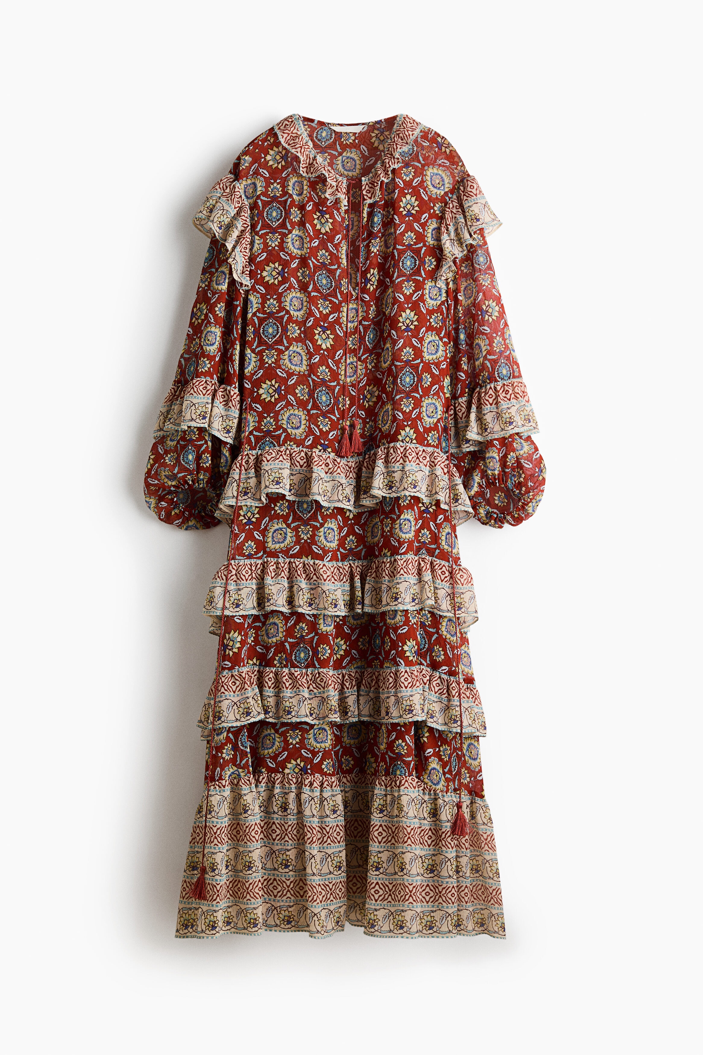 Flounced tunic dress