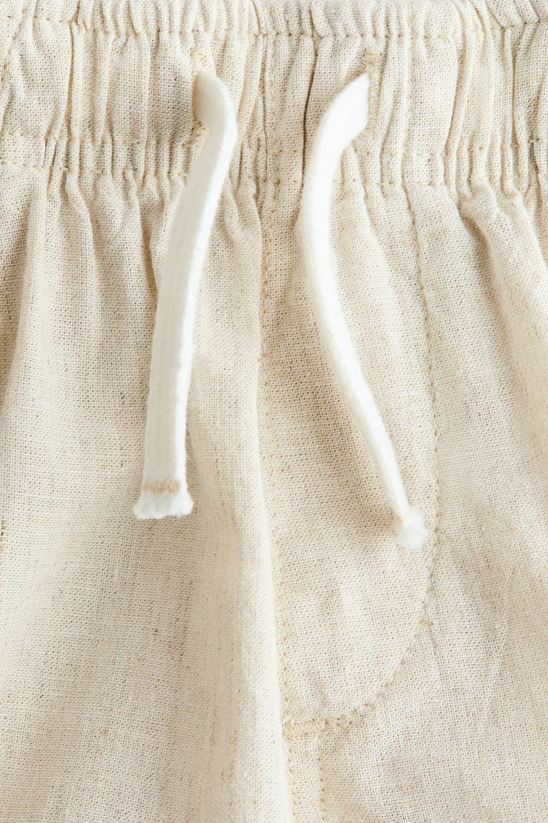Linen-blend shorts Image 2 of 2