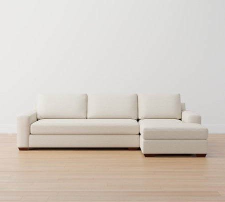 Big Sur Square Arm Upholstered Sofa With Chaise Sectional